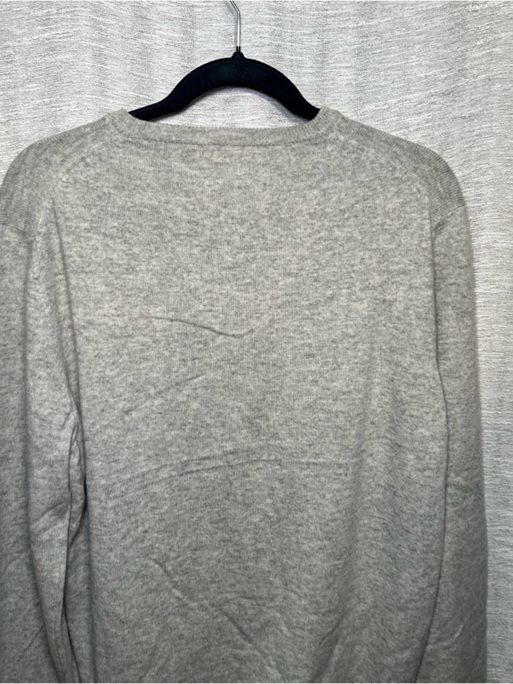 Malo 100% Cashmere Lux Sweater Gray Airplane Embroidered Crewneck Made in Italy - Picture 15 of 16